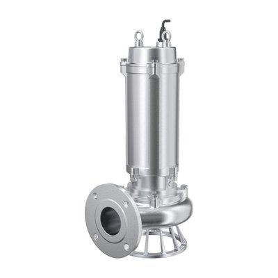 WQ(D)-S stainless steel submersible sewage pump with discharge flange
